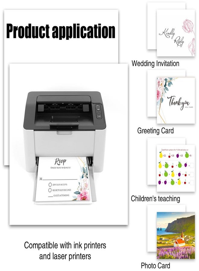 Prudiut 50 Sheets White Cardstock 12 x 12, 80lb Thick Paper Cardstock Paper White Construction Paper for Invitations, Printing, Crafts, Card Making, Scrapbook Supplies - Image 4